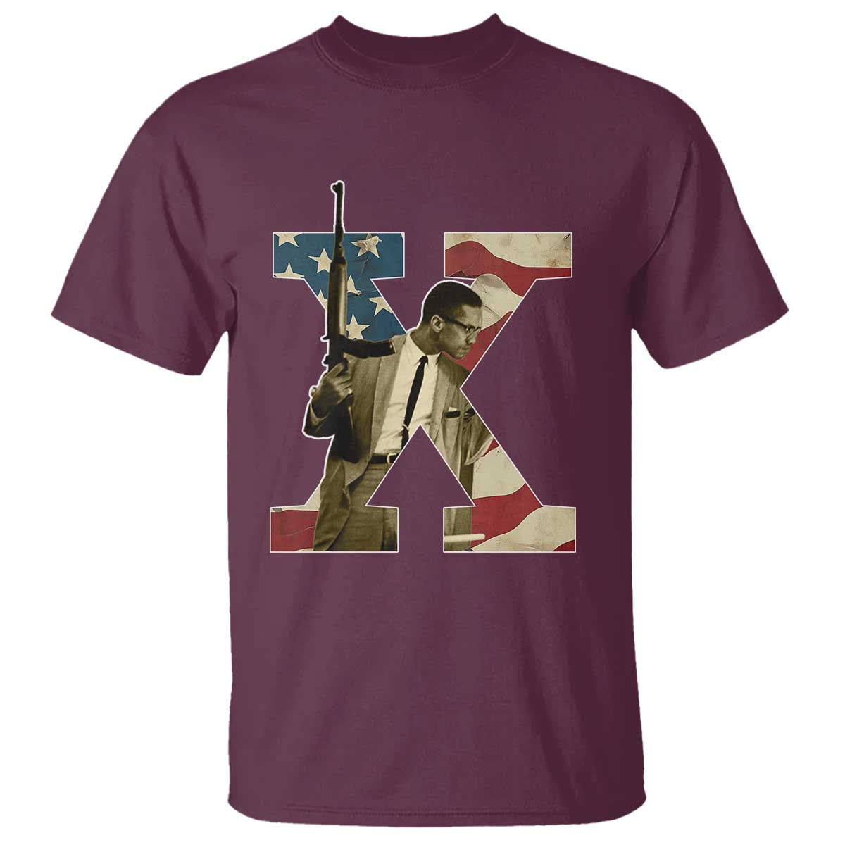 malcolm-x-t-shirt-black-history-leaders-american-flag
