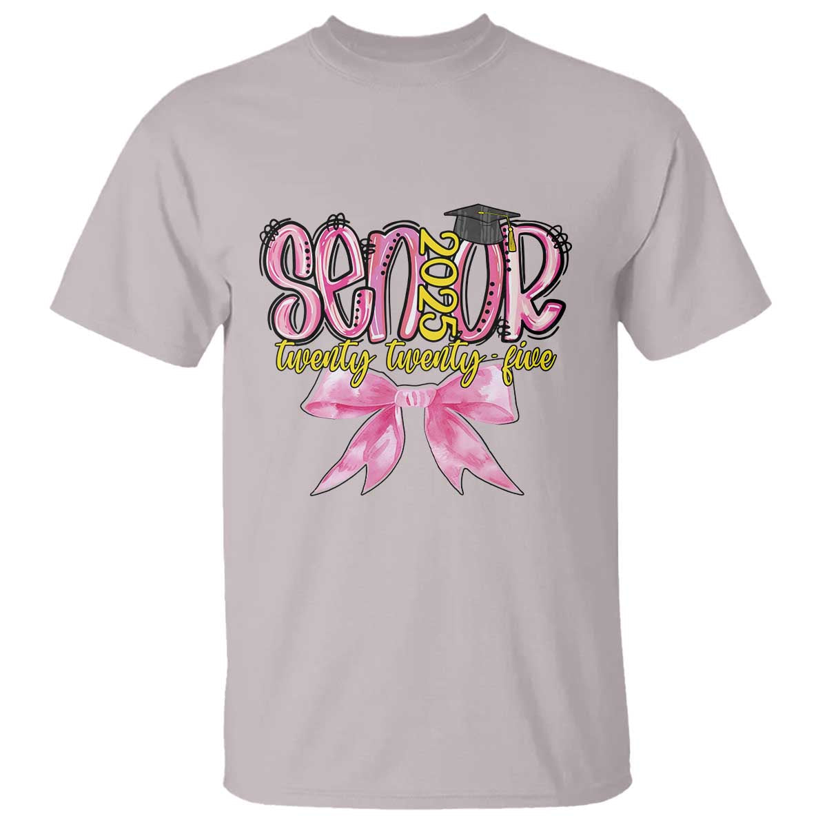 funny-senior-est-2025-graduation-t-shirt-twenty-twenty-five-pink-bow
