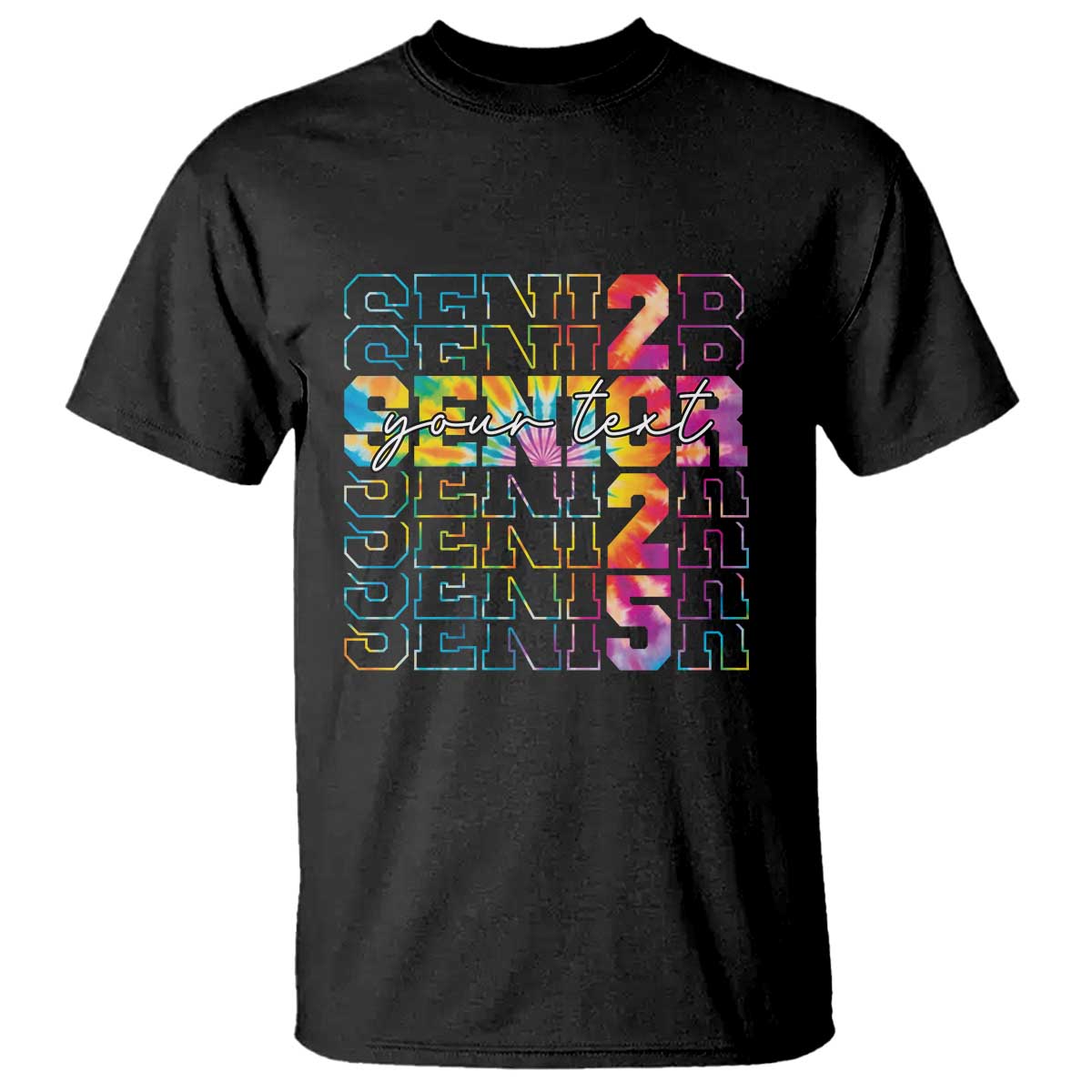 personalized-senior-2025-t-shirt-custom-text-class-of-2025-graduation