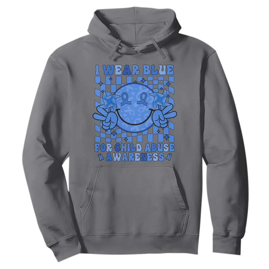 I Wear Blue For Child Abuse Support Month Hoodie