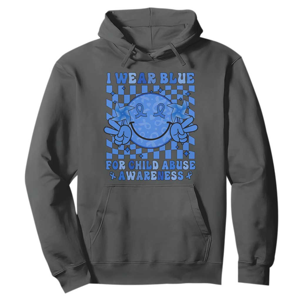 I Wear Blue For Child Abuse Support Month Hoodie