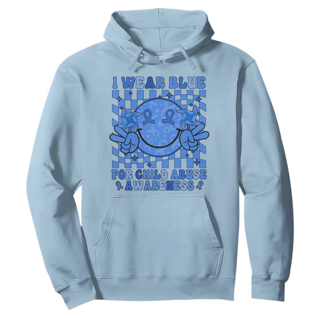 I Wear Blue For Child Abuse Support Month Hoodie