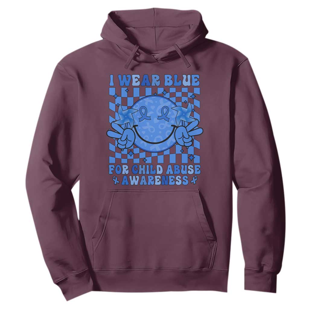 I Wear Blue For Child Abuse Support Month Hoodie