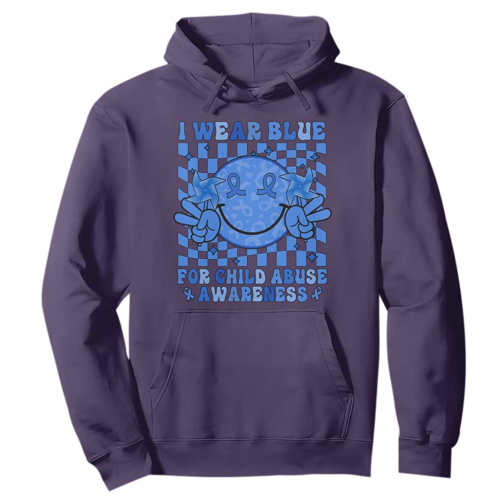 I Wear Blue For Child Abuse Support Month Hoodie