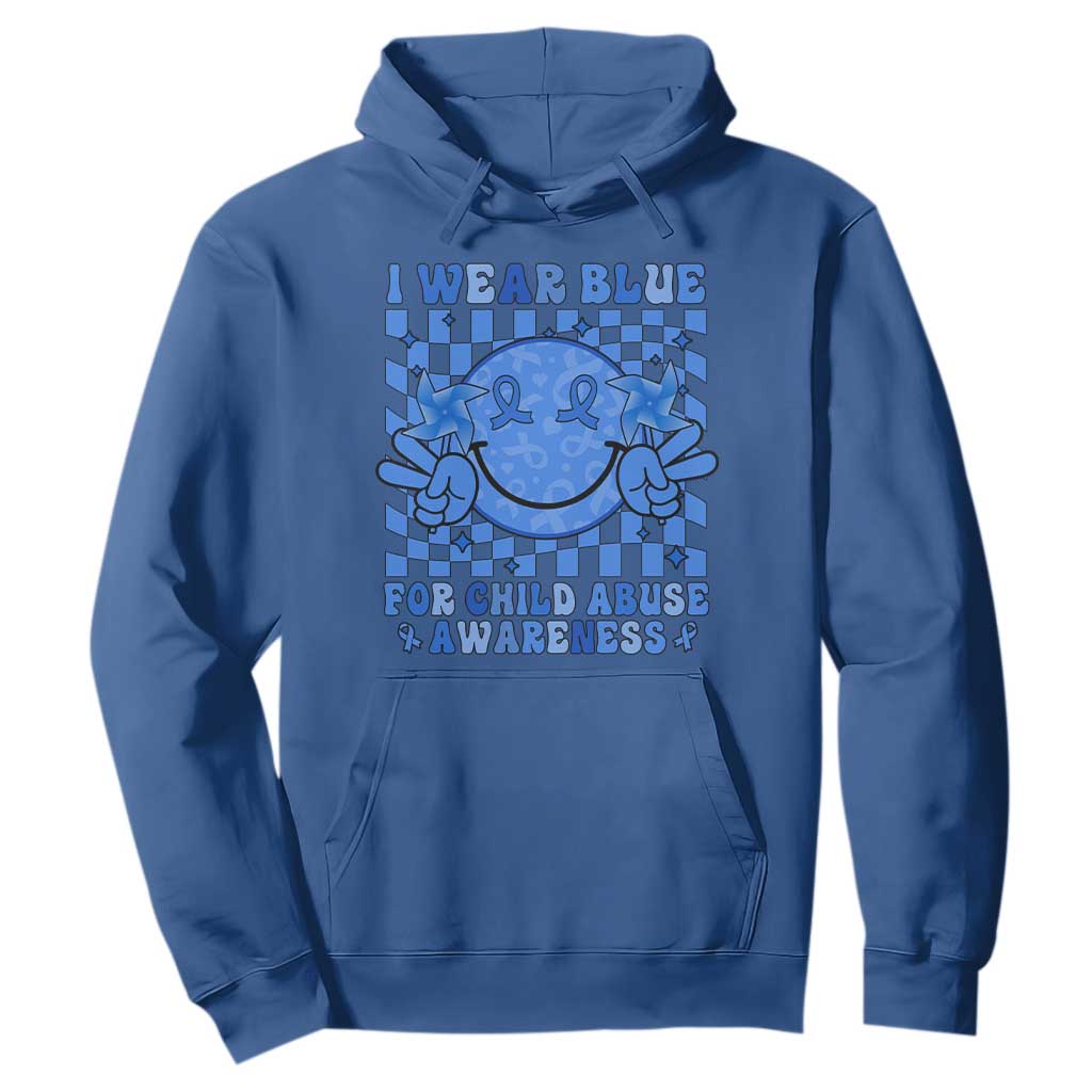 I Wear Blue For Child Abuse Support Month Hoodie