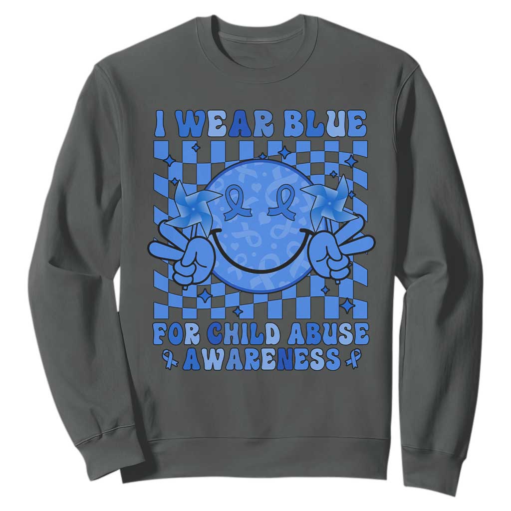 I Wear Blue For Child Abuse Support Month Sweatshirt