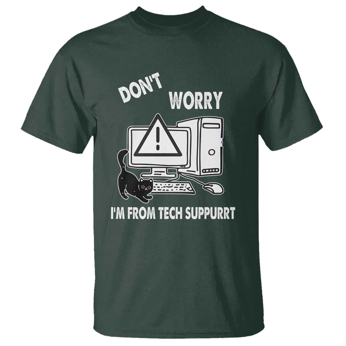 funny-programming-cat-t-shirt-dont-worry-im-from-tech-suppurrt-support-computer