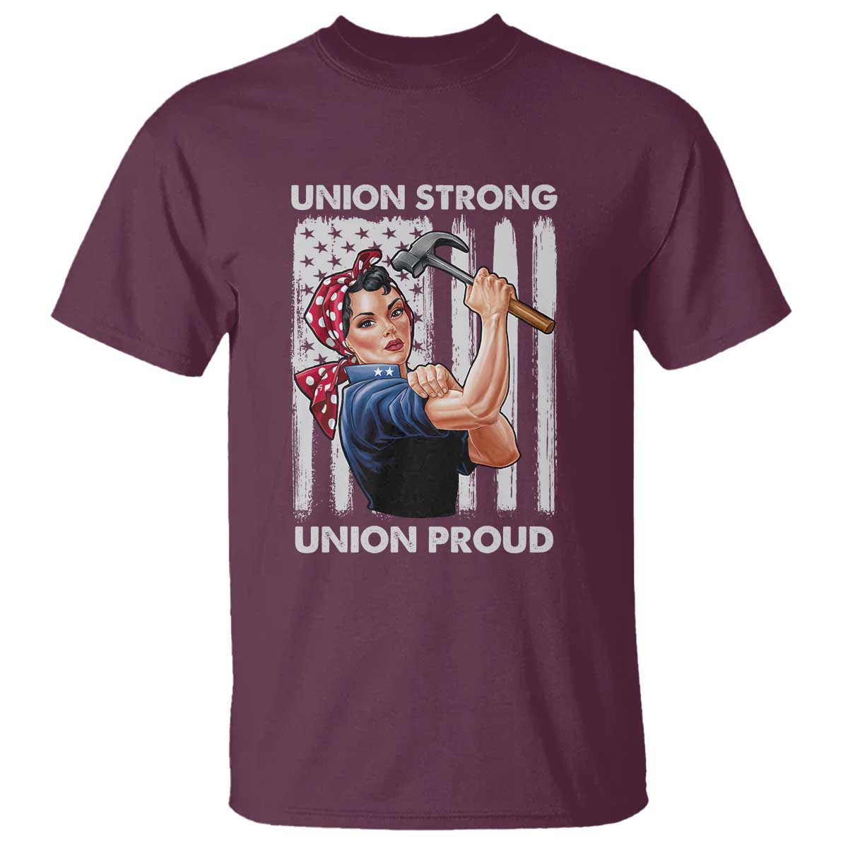 union-strong-union-proud-t-shirt-solidarity-american-flag-hammer-woman