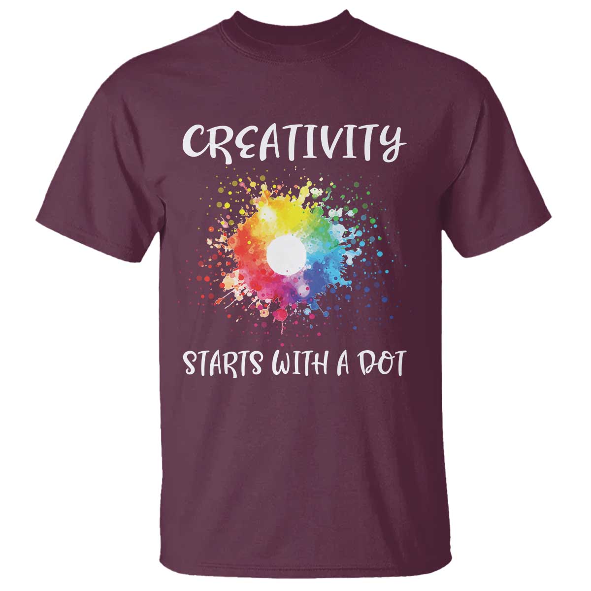 funny-dot-day-t-shirt-creativity-starts-with-a-dot-colorful-dots-watercolor