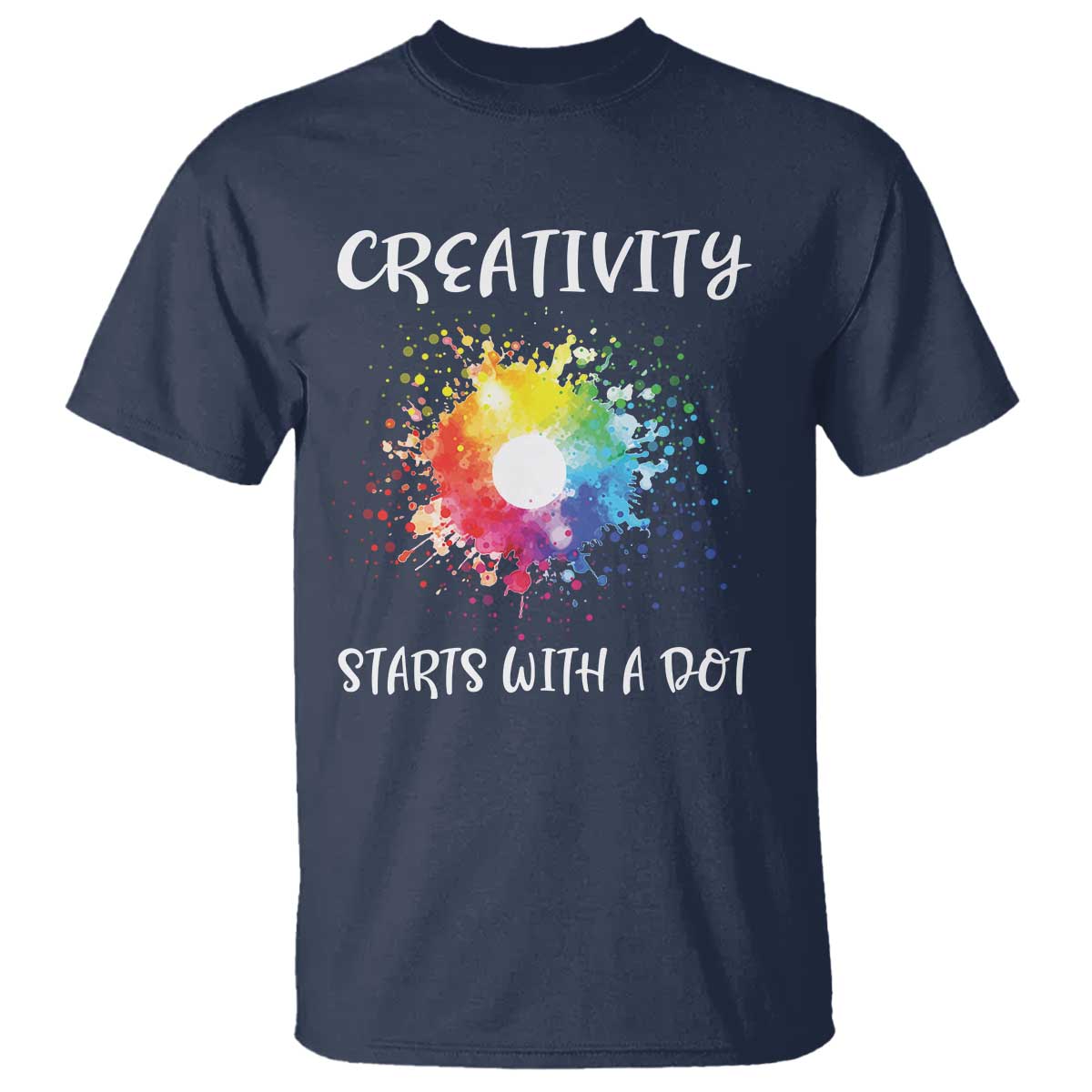funny-dot-day-t-shirt-creativity-starts-with-a-dot-colorful-dots-watercolor