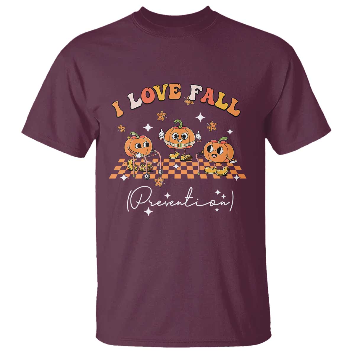funny-fall-physical-therapy-t-shirt-i-love-fall-prevention-retro-groove-pumpkin
