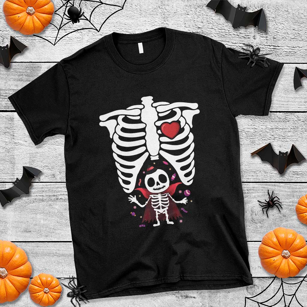 pregnancy-announcement-t-shirt-halloween-vampire-skeleton-monster-baby-pregnant-candy