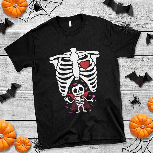 pregnancy-announcement-t-shirt-halloween-vampire-skeleton-monster-baby-pregnant-candy