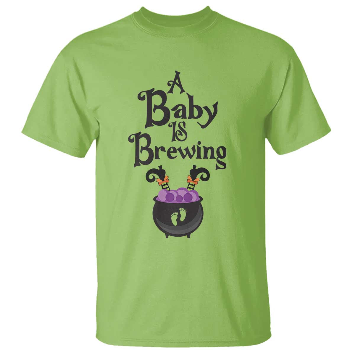 funny-halloween-pregnancy-announcement-t-shirt-a-baby-is-brewing-witch-cauldron-footprint-pregnant-baby
