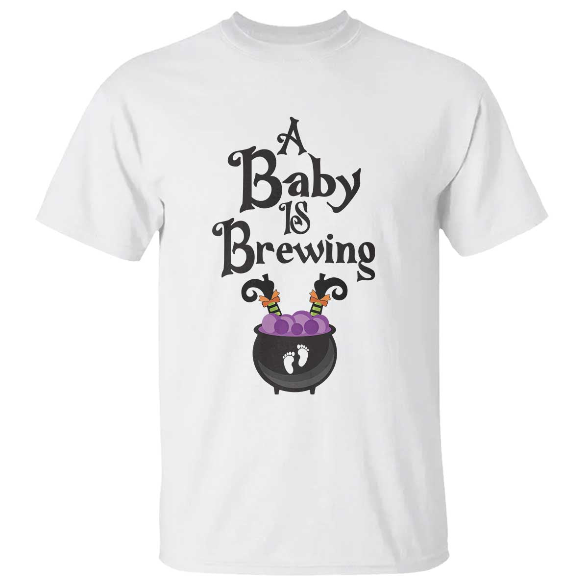 funny-halloween-pregnancy-announcement-t-shirt-a-baby-is-brewing-witch-cauldron-footprint-pregnant-baby