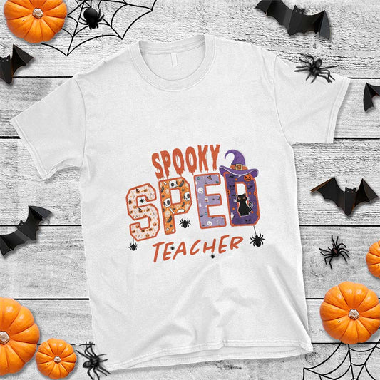spooky-sped-teacher-t-shirt-special-education-teacher-halloween-witch-hat-cat-ghost