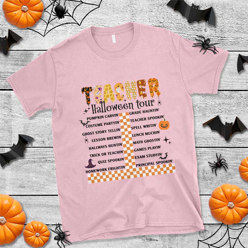 funny-teacher-halloween-tour-t-shirt-spooky-teacher-activities-pumpkin-witch-hat-bat