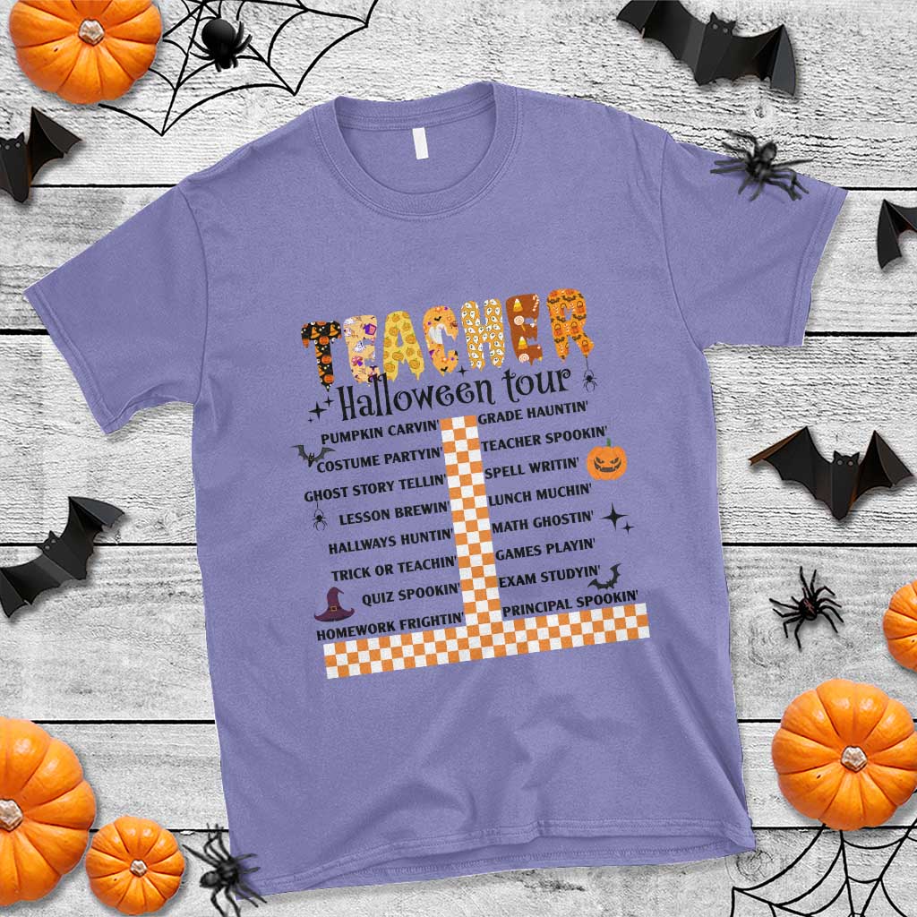 funny-teacher-halloween-tour-t-shirt-spooky-teacher-activities-pumpkin-witch-hat-bat