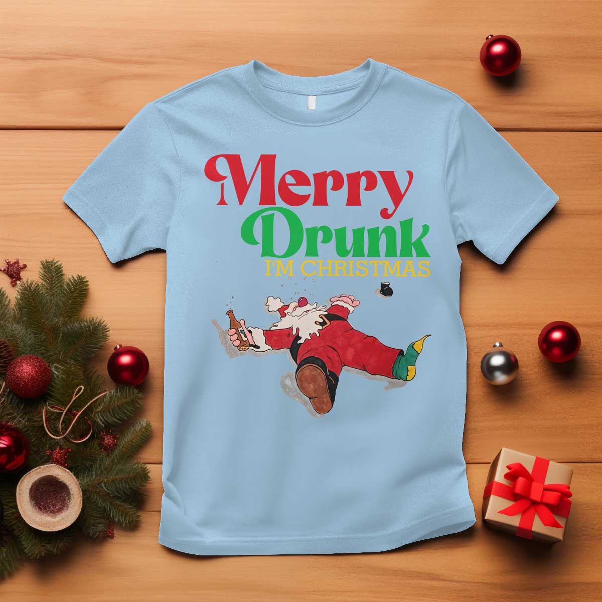 funny-christmas-beers-t-shirt-merry-drunk-im-christmas-santa