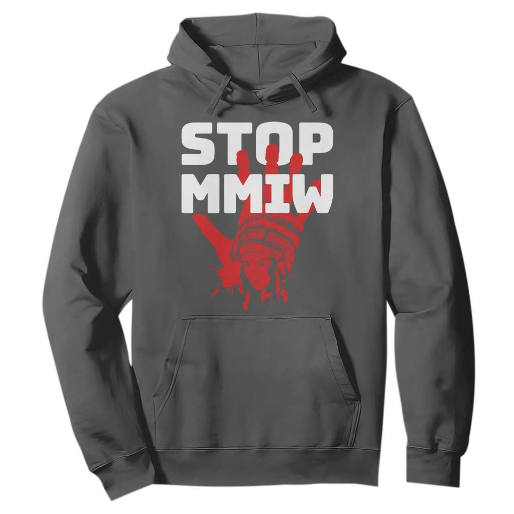 Indigenous Women Justice Gift Hoodie Stop MMIW Red Handprint Graphic