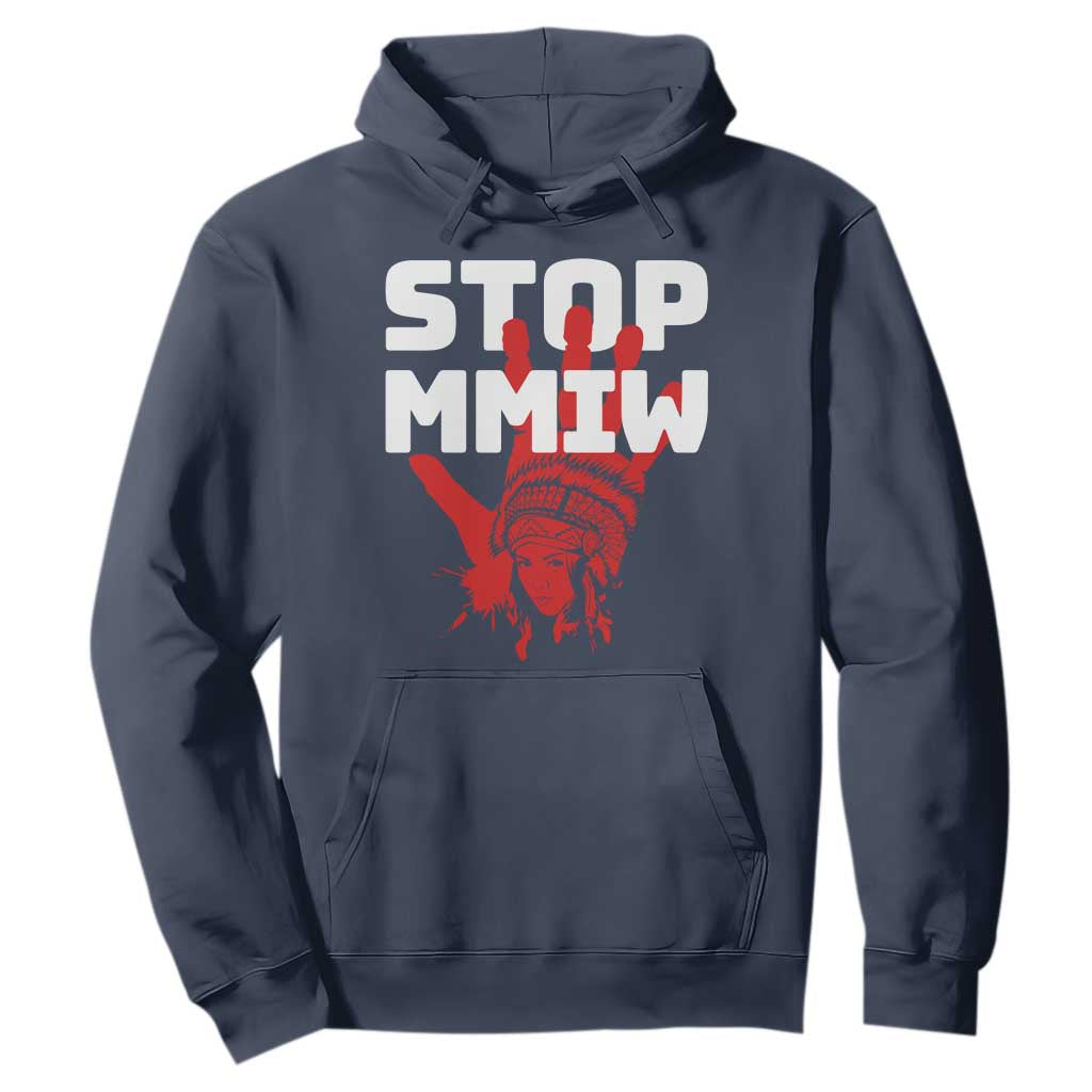 Indigenous Women Justice Gift Hoodie Stop MMIW Red Handprint Graphic