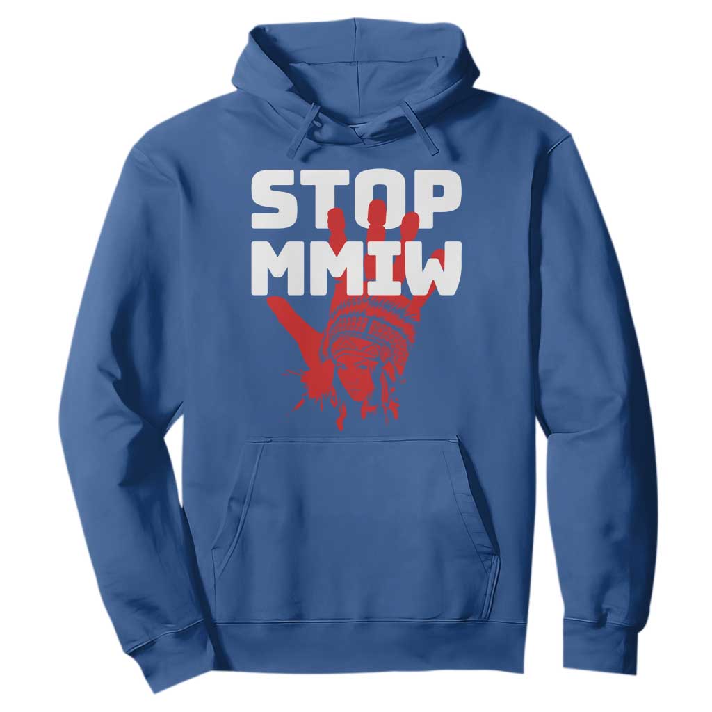 Indigenous Women Justice Gift Hoodie Stop MMIW Red Handprint Graphic