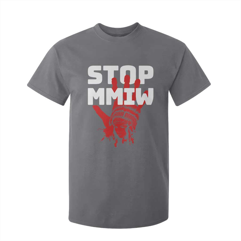 Indigenous Women Justice Gift T Shirt For Kid Stop MMIW Red Handprint Graphic