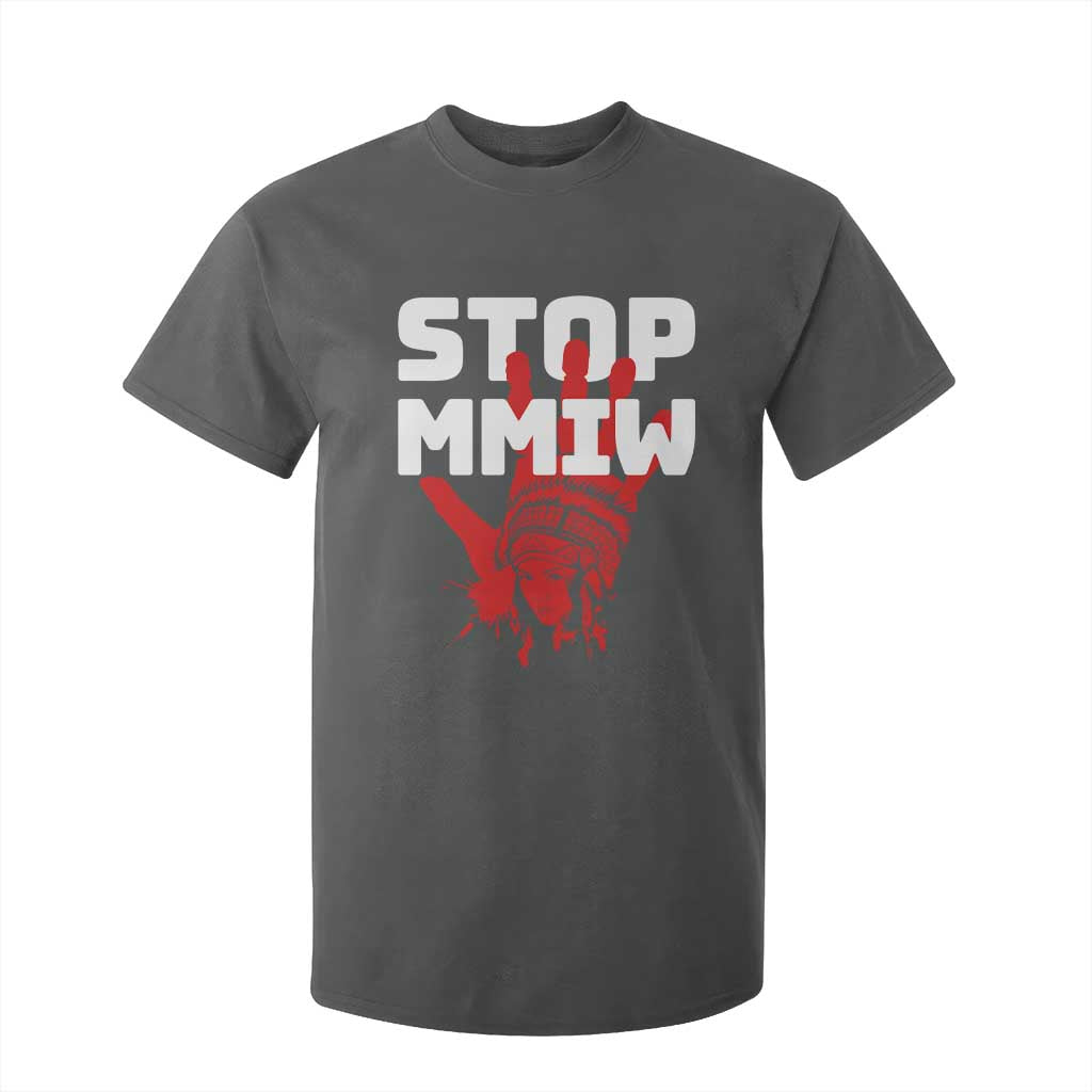 Indigenous Women Justice Gift T Shirt For Kid Stop MMIW Red Handprint Graphic