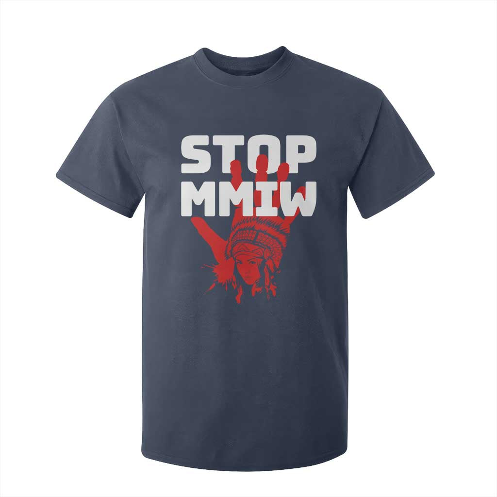 Indigenous Women Justice Gift T Shirt For Kid Stop MMIW Red Handprint Graphic