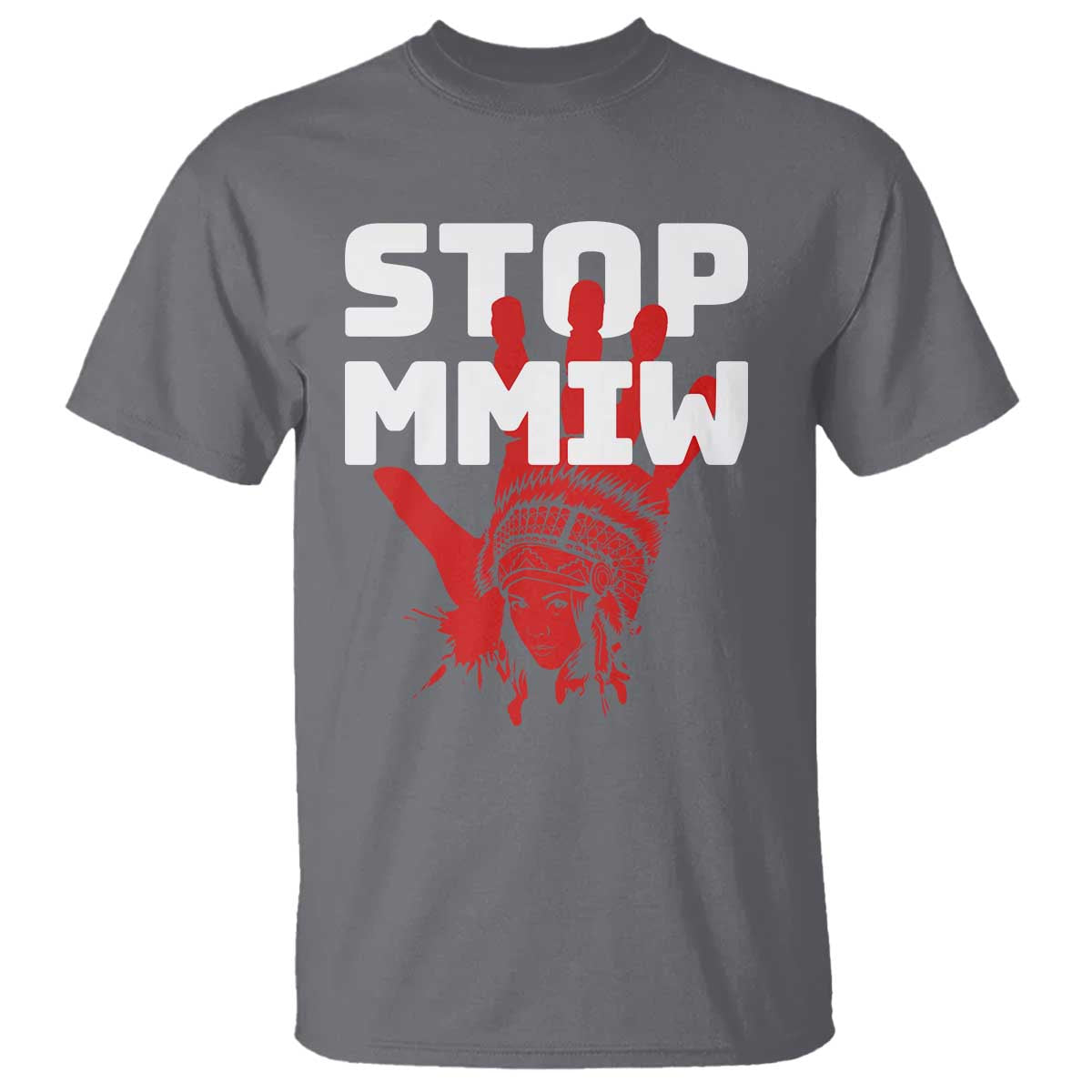 Indigenous Women Justice Gift T Shirt Stop MMIW Red Handprint Graphic