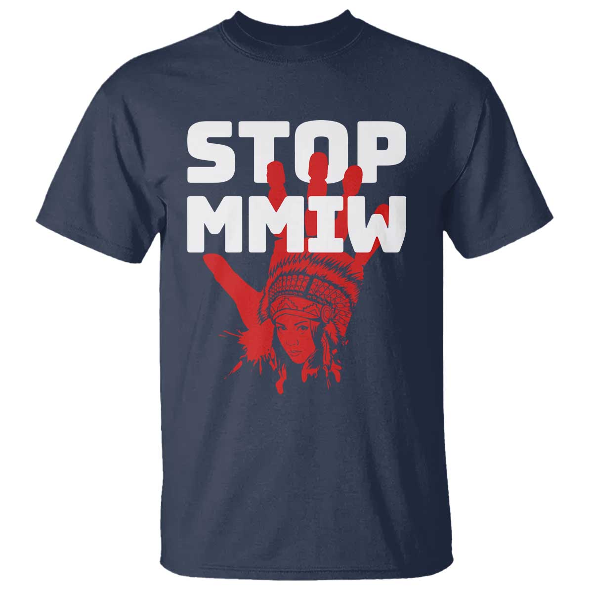 Indigenous Women Justice Gift T Shirt Stop MMIW Red Handprint Graphic