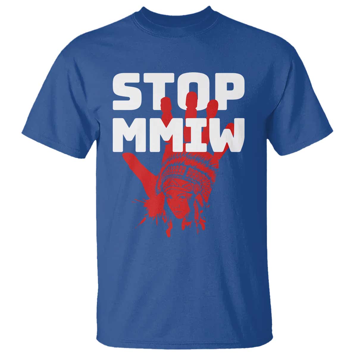 Indigenous Women Justice Gift T Shirt Stop MMIW Red Handprint Graphic