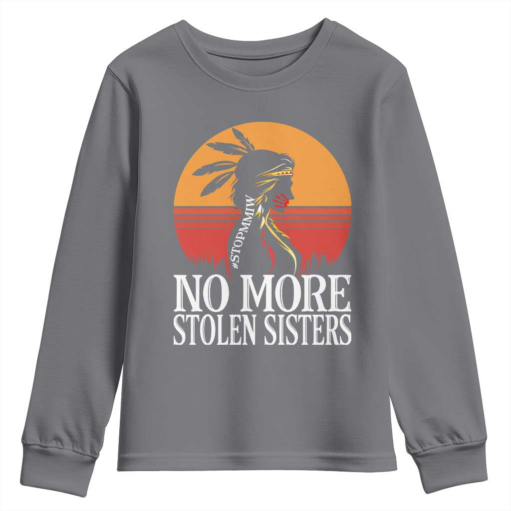 MMIW Support Youth Sweatshirt No More Stolen Sisters Native American Gift