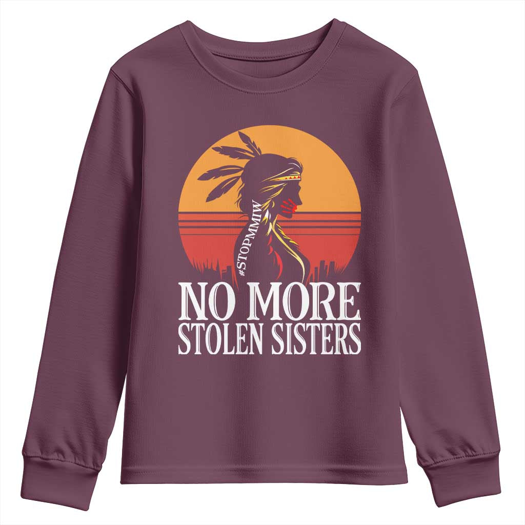 MMIW Support Youth Sweatshirt No More Stolen Sisters Native American Gift