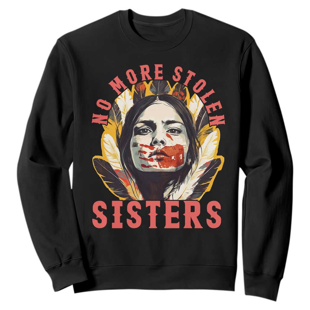 Native American Support Graphic Sweatshirt No More Stolen Sisters MMIW