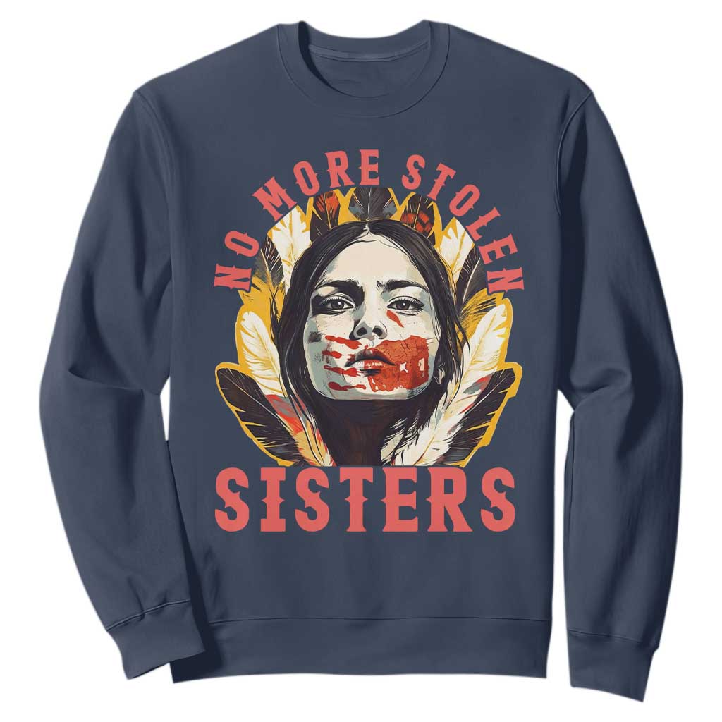 Native American Support Graphic Sweatshirt No More Stolen Sisters MMIW