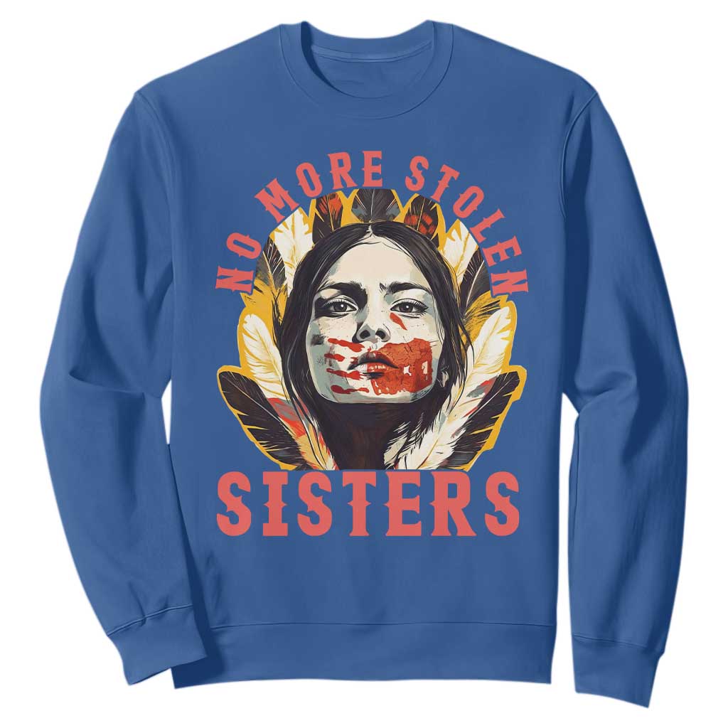 Native American Support Graphic Sweatshirt No More Stolen Sisters MMIW
