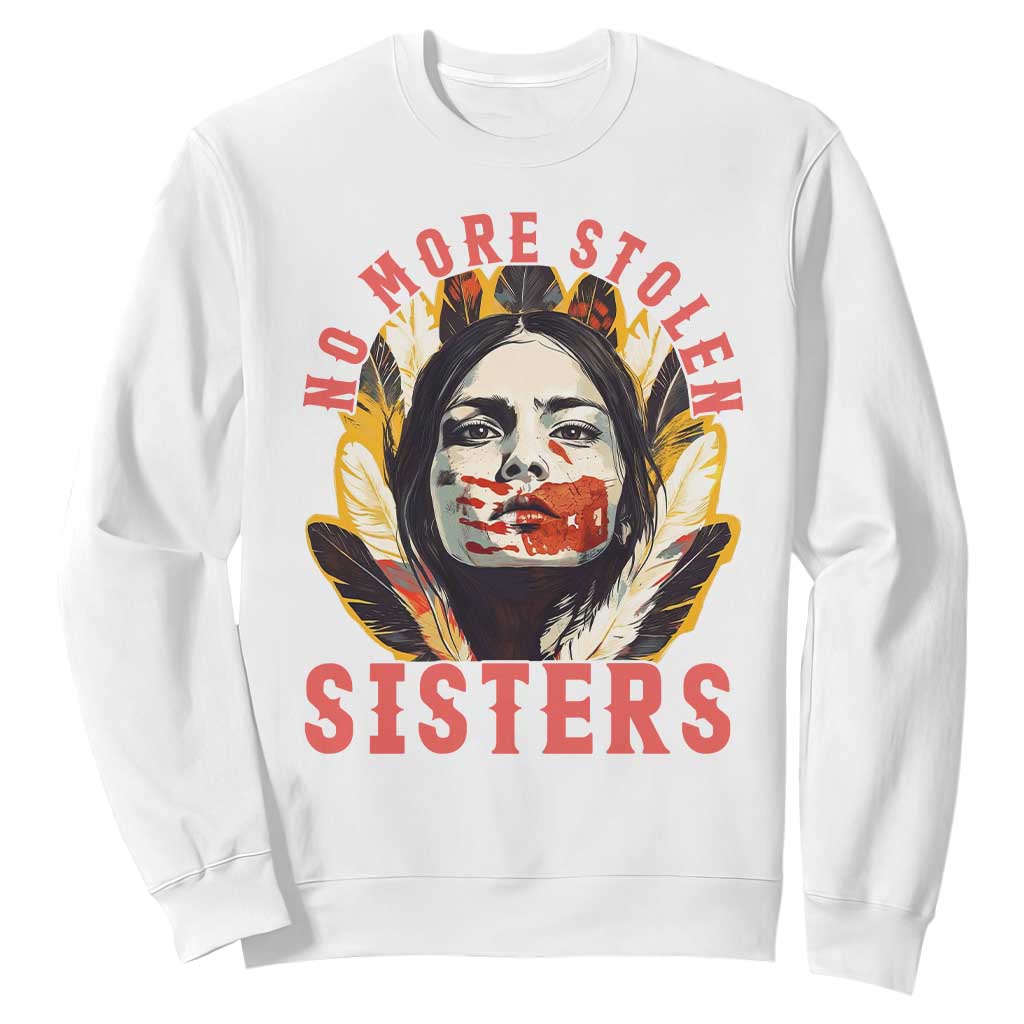 Native American Support Graphic Sweatshirt No More Stolen Sisters MMIW