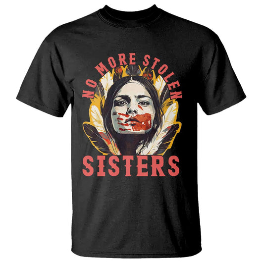 Native American Support Graphic T Shirt No More Stolen Sisters MMIW