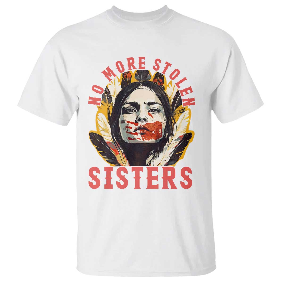 Native American Support Graphic T Shirt No More Stolen Sisters MMIW