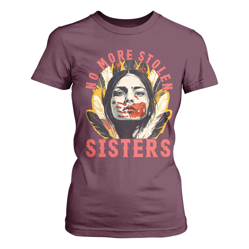 Native American Support Graphic T Shirt For Women No More Stolen Sisters MMIW