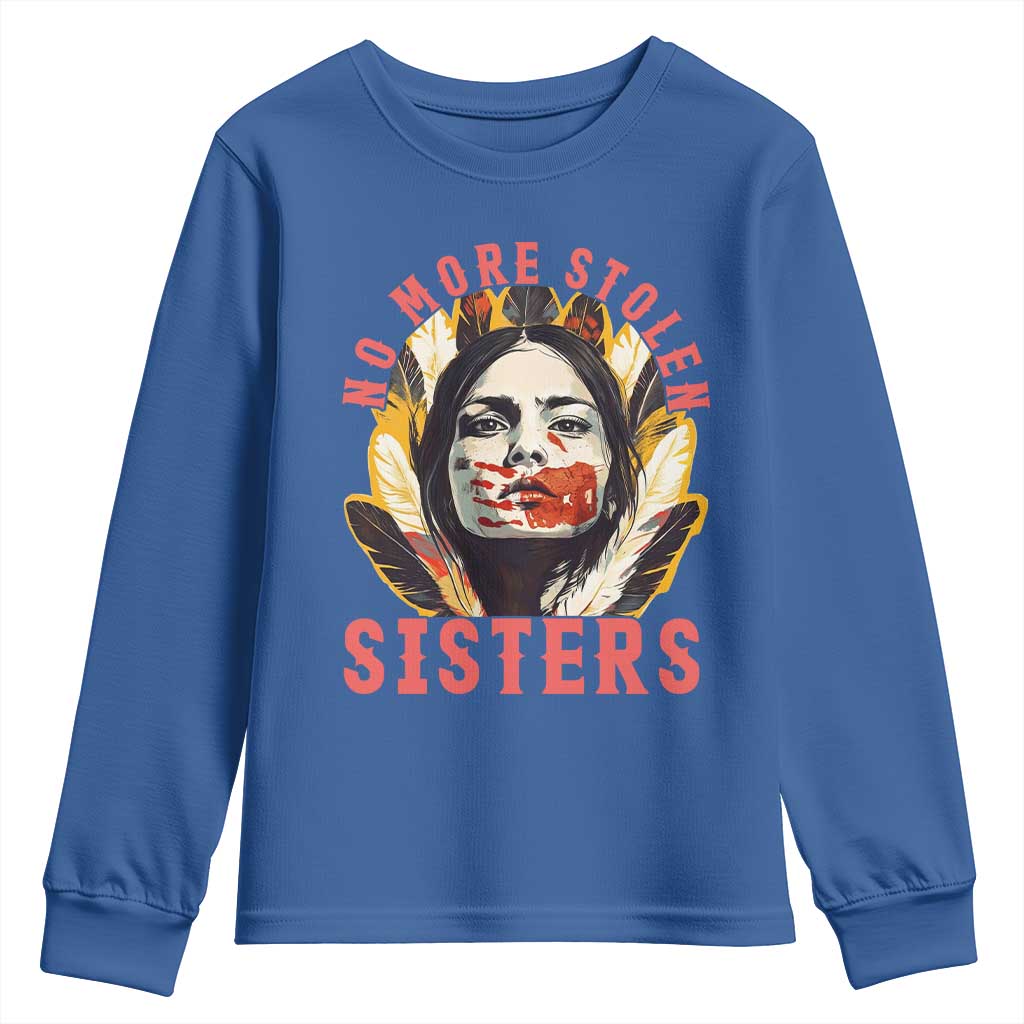 Native American Support Graphic Youth Sweatshirt No More Stolen Sisters MMIW