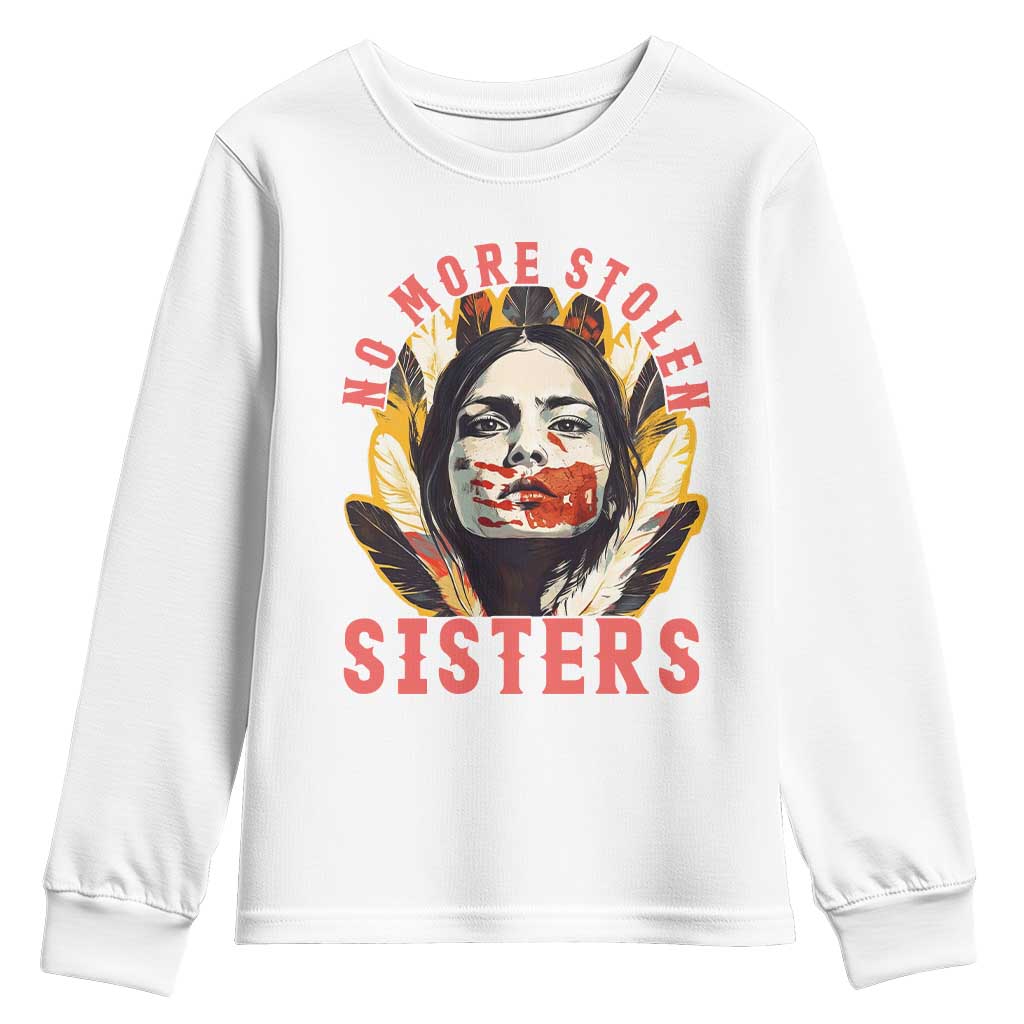 Native American Support Graphic Youth Sweatshirt No More Stolen Sisters MMIW
