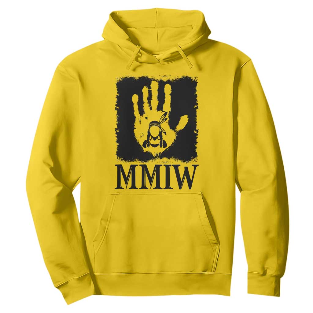 Stop MMIW Hoodie Voices For Stolen Sisters Red Handprint Graphic