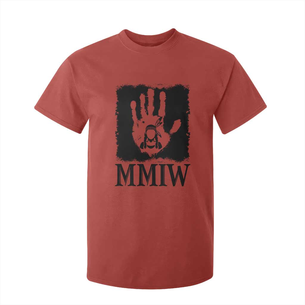 Stop MMIW T Shirt For Kid Voices For Stolen Sisters Red Handprint Graphic