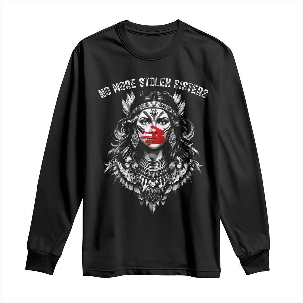 MMIW Support Graphic Long Sleeve Shirt No More Stolen Sisters