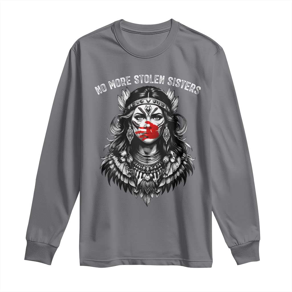 MMIW Support Graphic Long Sleeve Shirt No More Stolen Sisters