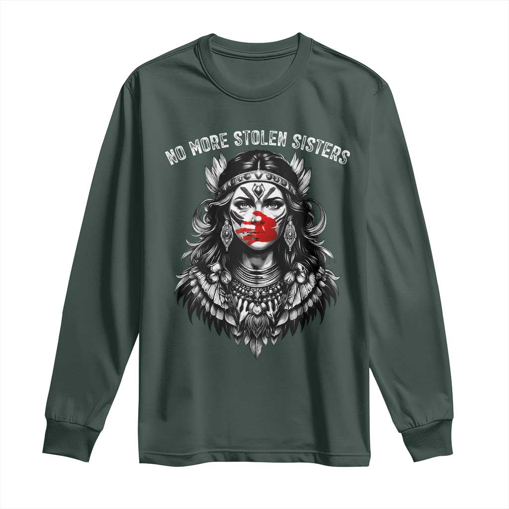 MMIW Support Graphic Long Sleeve Shirt No More Stolen Sisters
