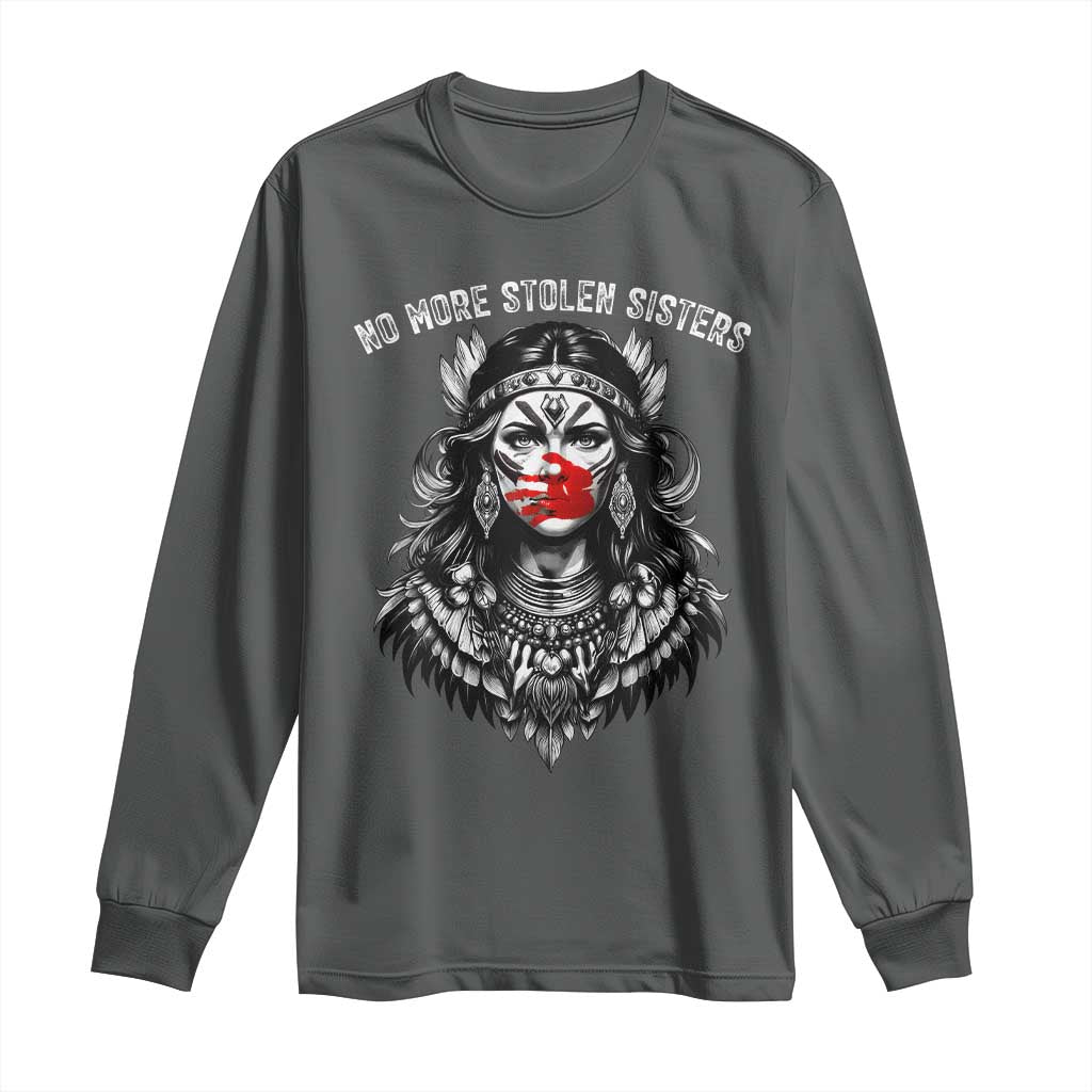 MMIW Support Graphic Long Sleeve Shirt No More Stolen Sisters