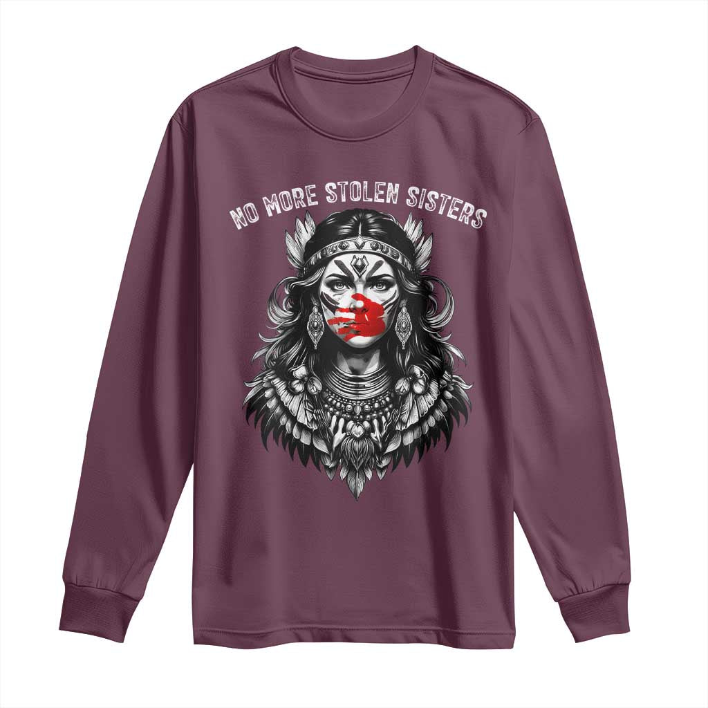 MMIW Support Graphic Long Sleeve Shirt No More Stolen Sisters